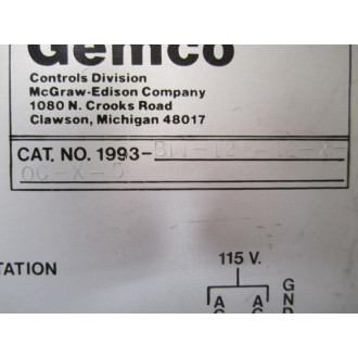 Gemco 1993-B1N-125-12-X-OC-X-5 Module 1993-B1N-125-12-X-0C-X-5 - Used