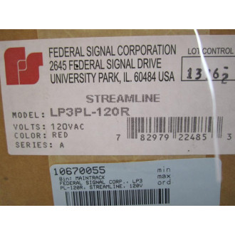 Federal Signal LP3PL-120R Streamline LP3 LED Light LP3PL120R