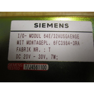 Siemens 6FC3-984-3RA Module 6FC39843RA