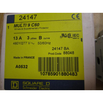 Square D MG24147 Merlin Gerin Breaker 13A 24147 Schneider