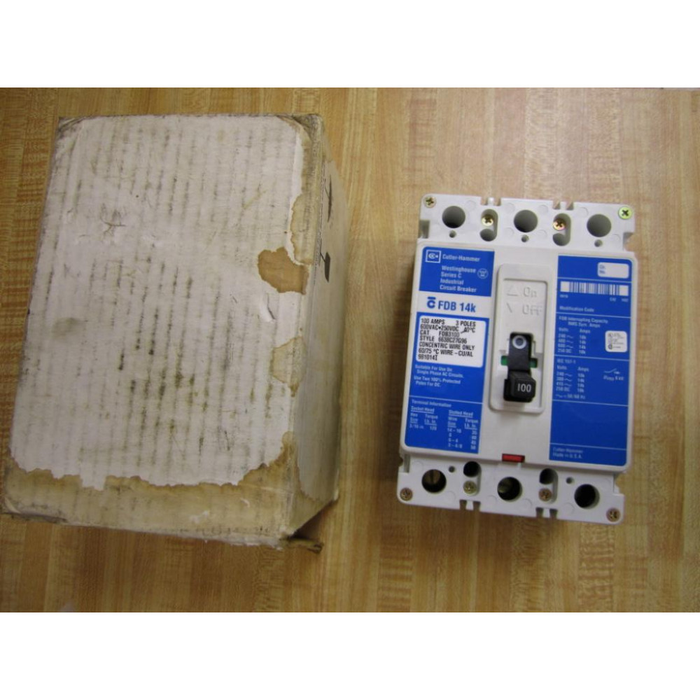 Cutler Hammer FDB3100 Eaton Circuit Breaker