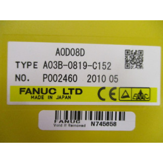 Fanuc A03B-0819-C152 Module A0D08D A03B0819C152 - New No Box