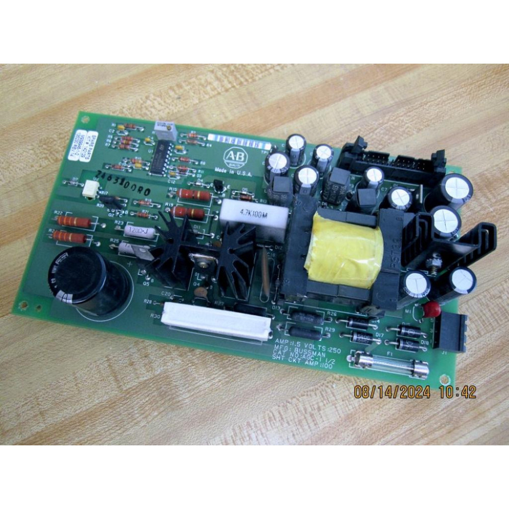 Allen Bradley 135230 Power Supply Board 142129 Rev. 14 - Used