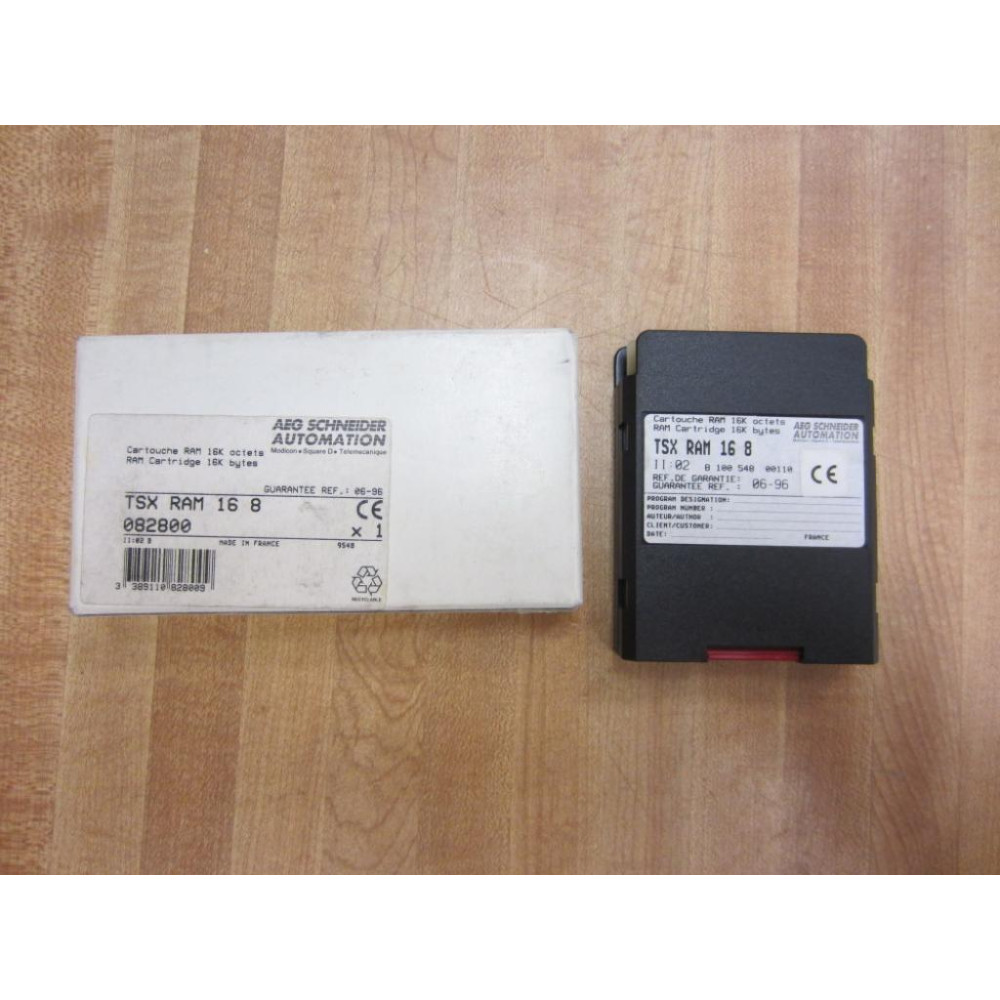 Schneider TSX RAM 16 8 Telemecanique Ram 16K Bytes TSXRAM168