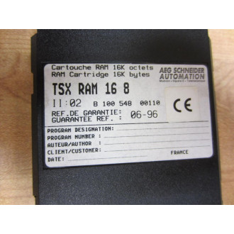 Schneider TSX RAM 16 8 Telemecanique Ram 16K Bytes TSXRAM168