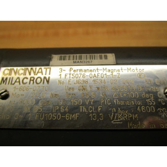 Cincinnati Electrosystems 1 FT5076-0AF01-1-Z Magnet Motor 1FT50760AF011Z - Used