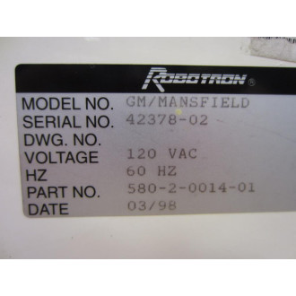 Robotron 580-2-0014-01 Series 8000 Welder Control - Refurbished