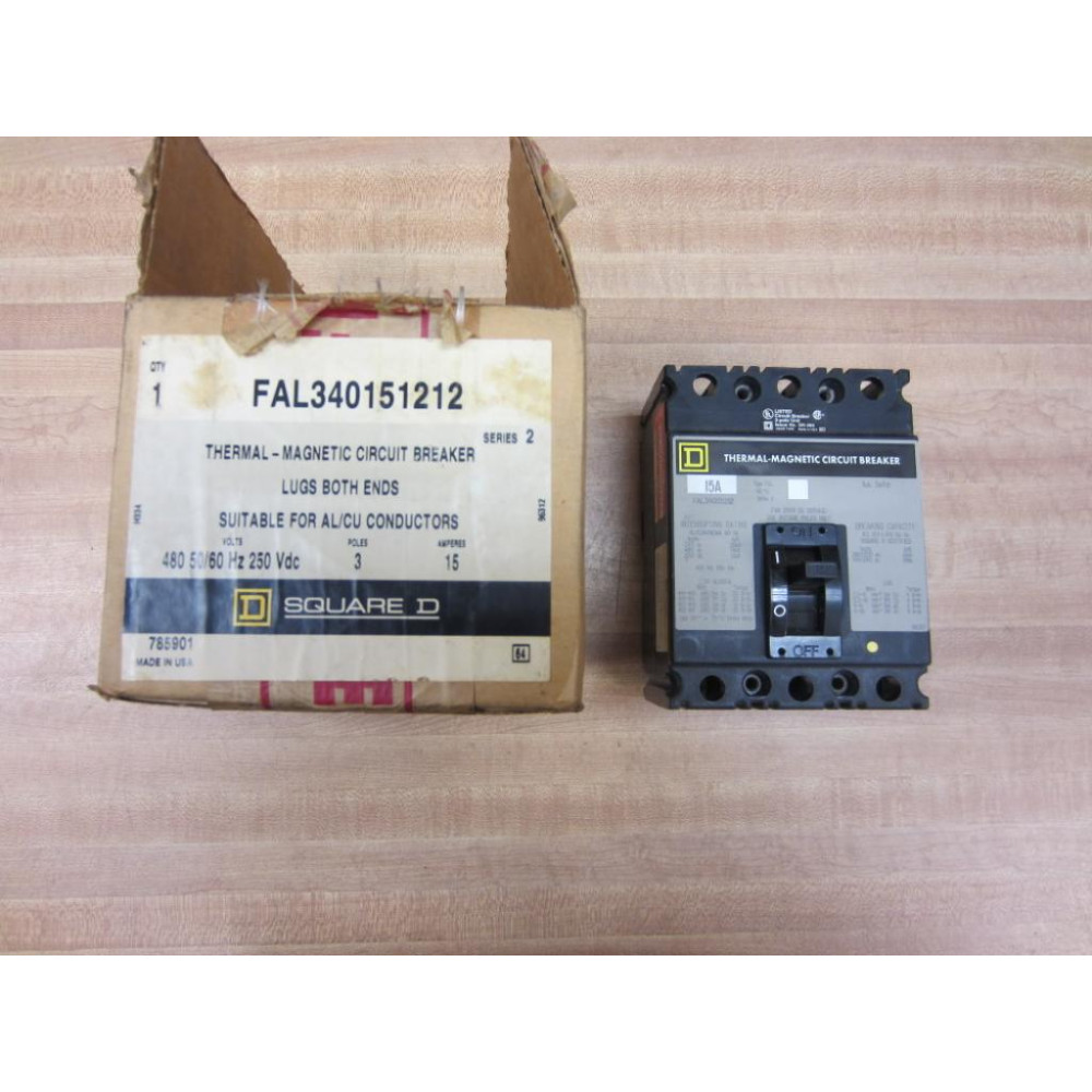 Square D FAL340151212 Thermal Magnetic Circuit Breaker Series 2