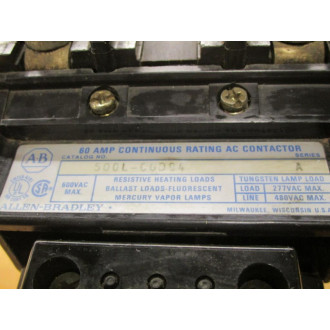 Allen Bradley 500L-COD94 AC Contactor 500LC0D94 - Used