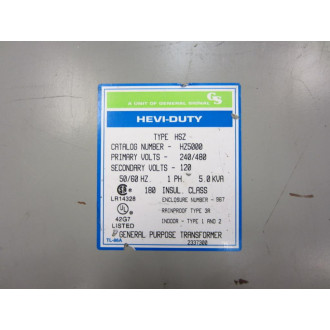 Sola HZ5000 Sola Hevi-Duty General Purpose Transformer - New No Box