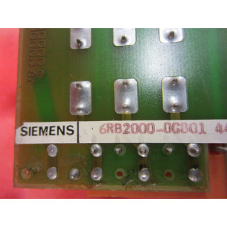 Siemens 6RB2-000-0GB01 Board 6RB20000GB01 2 - Used