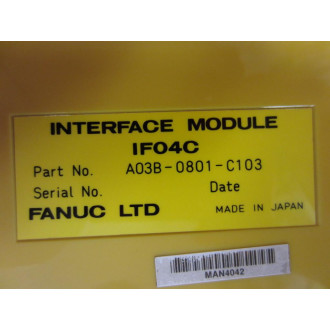 Fanuc A03B-0801-C103 Interface Module A03B0801C103 - New No Box