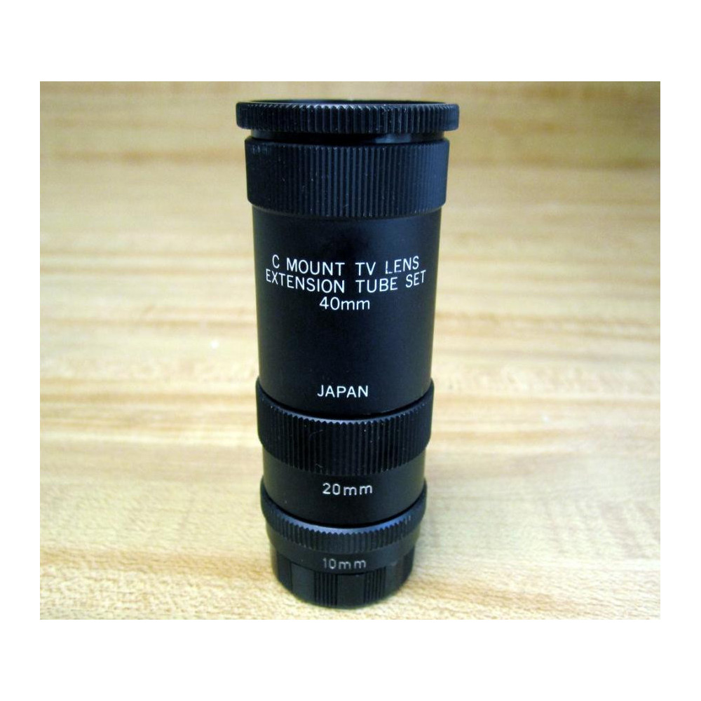 VM100 C Mount TV Lens Extension Tube Set WBase & Cap - New No Box