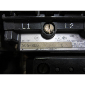 Allen Bradley 505-BOD Starter 505-B0D - Used