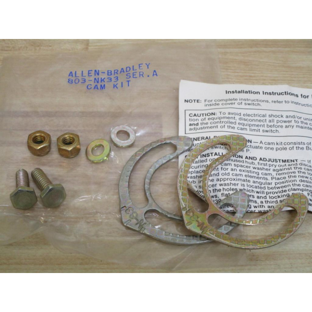 Allen Bradley 803-NK33 Cam Kit Series A N-33 Series A