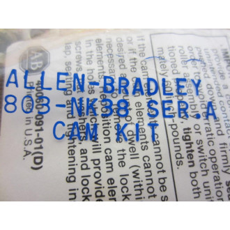 Allen Bradley 803-NK38 Cam Kit 803NK38