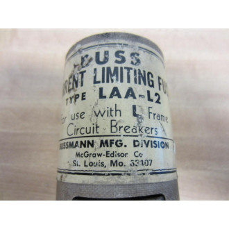 Bussmann LAA-L2 Current Limiting Fuse Tested LAAL2 - Used