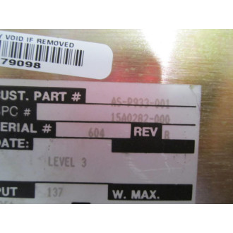 Modicon AS-P933-001 Power Supply Module ASP933001 - Refurbished