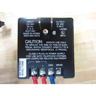 77995 ADC Kentrox Power Supply Input: 120Vac Output 24Vdc - New No Box