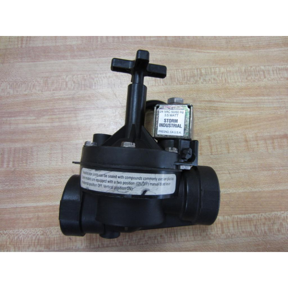 Storm Industrial 1" 24VAC Solenoid Valve - Broken Lever - Used