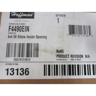 Hoffman F4490EIN 4X4 90 Elbow Inside Opening