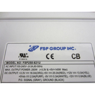 FSP Group 9PA250AV00 Power Supply FSP250-621U - Used