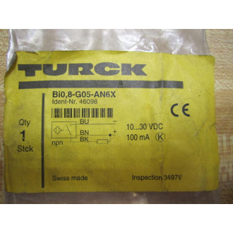 Turck Bi0,8-G05-AN6X Bi0.8-G05-AN6X Sensor 46098 Bi08G05AN6X