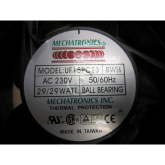 Mechatronics UF15PC23-BWH Fan Ball Bearing AC Axial UF15PC23BWH - New No Box