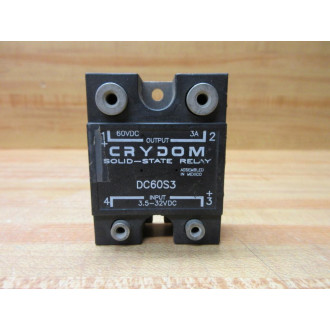Crydom DC60S3 Solid State Relay WOut Screws - Used