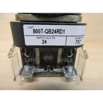 Allen Bradley 800T-QB24RD1 Push Button 800TQB24RD1 Series T - Used