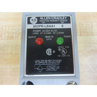 Allen Bradley 802PR-LBAA1 Proximity Switch 802PRLBAA1 Series E