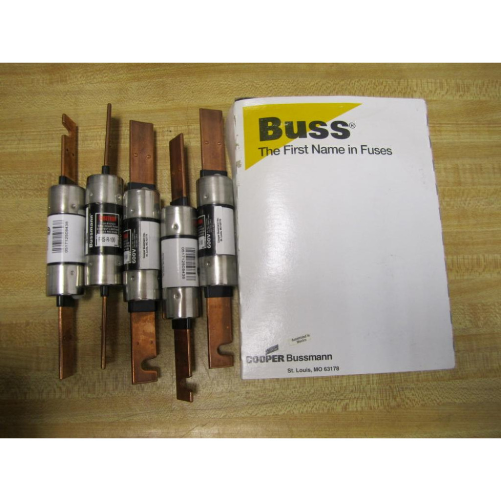 Buss FRS-R-100 Bussmann Fuse Cross Ref 2A163 (Pack of 5)