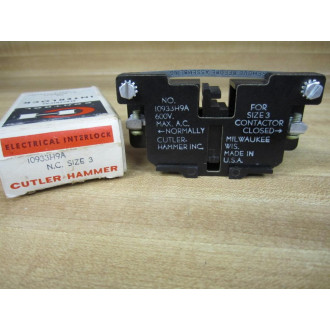 Cutler Hammer 10933H9A Eaton Electrical Interlock