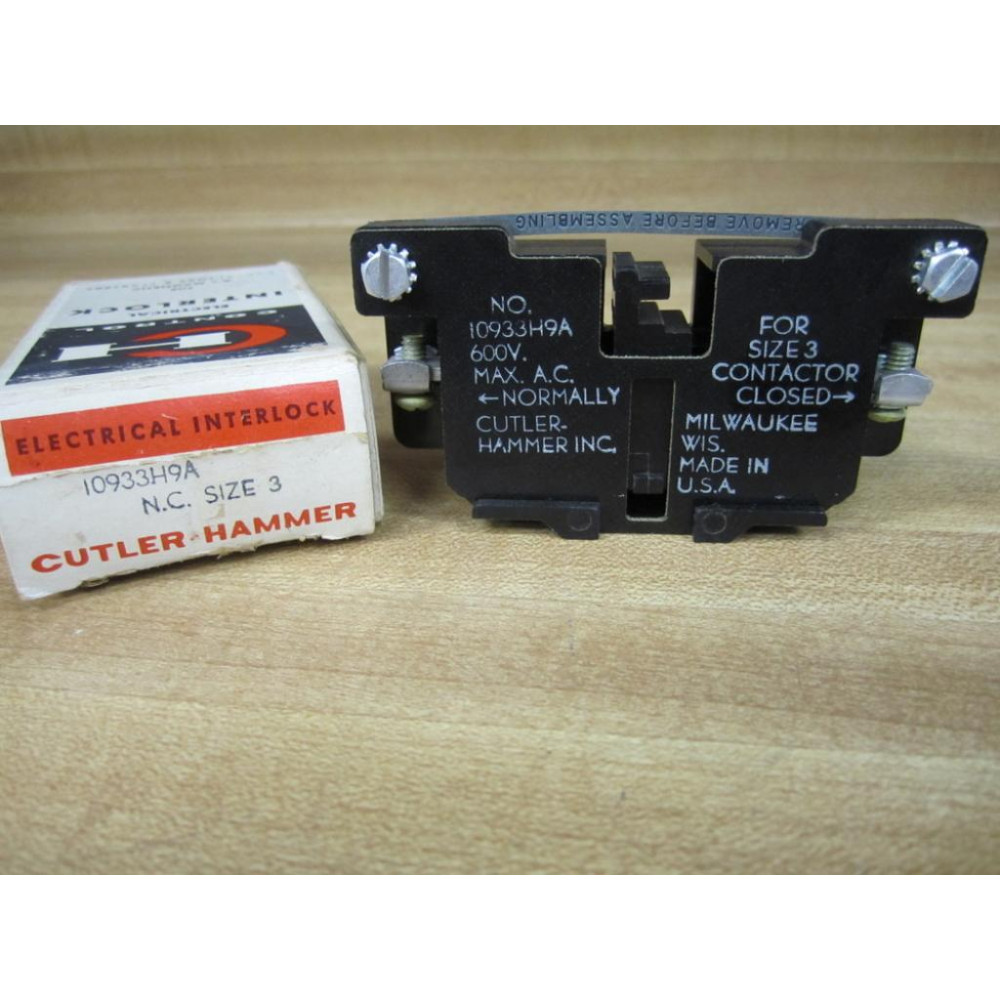 Cutler Hammer 10933H9A Eaton Electrical Interlock