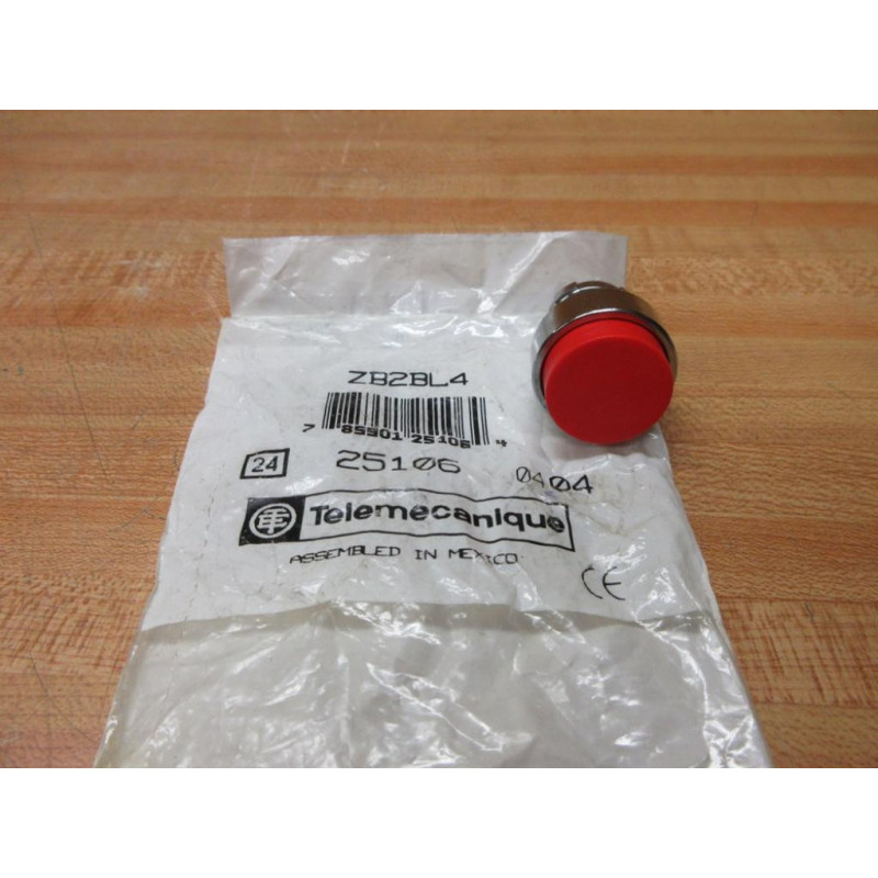 Telemecanique ZB2-BL4 Red Button ZB2BL4
