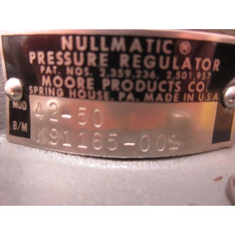 Nullmatic K91165-001 Pressure Regulator - Used