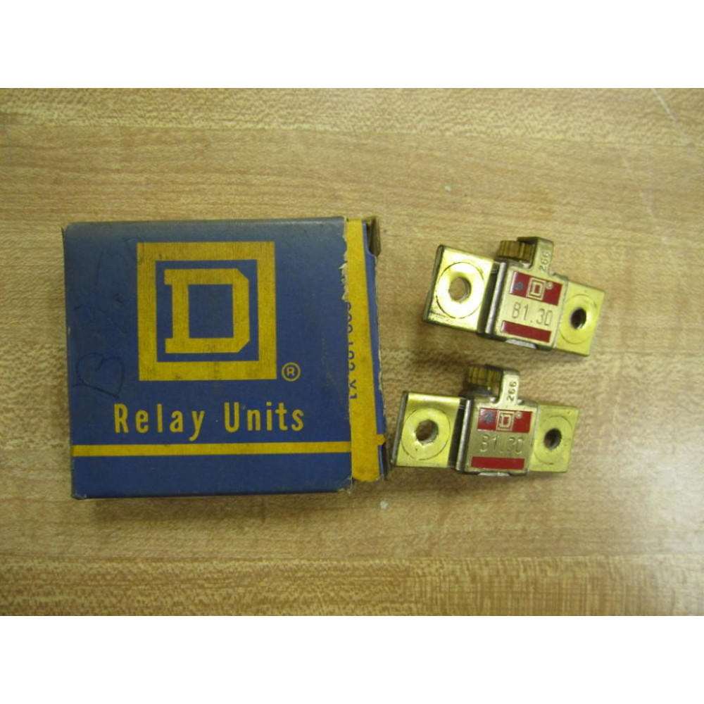 Square D B1.30 Overload Relay Heater Element B130 (Pack of 2)