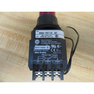 Allen Bradley 800H-PRT16RAP Button W800T-N296 & 800T-XAY - New No Box