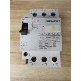 Siemens 3VU1300-1ML00 Circuit Breaker 3VU13001ML00 - Used