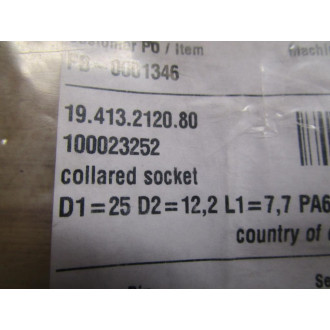 Multivac 19.413.2120.80 Collared Socket