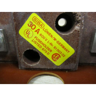 Siba 61 003 02 Fuse Blocks 6100302 - New No Box