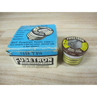 Bussmann T-6-14 Fusetron Plug Fuse T614 (Pack of 4)