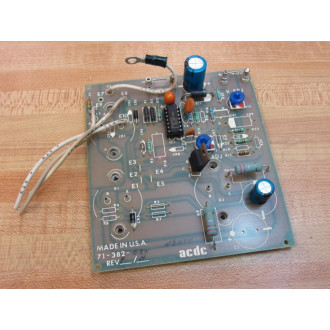 ACDC 71-382-024 Circuit Board 71382024 - Used