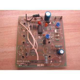 ACDC 71-382-024 Circuit Board 71382024 - Used