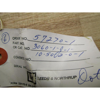 Leeds & Northrup 3060-1-J-1-10-50-2-0-1 Thermocouple