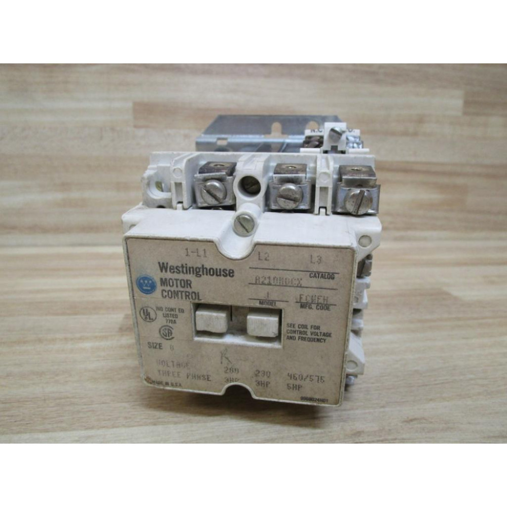 Westinghouse A210M0CX Motor Control - Used