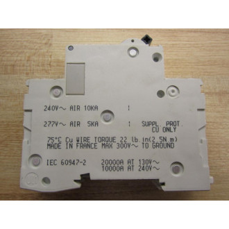 Merlin Gerin 24506 Square D Breaker 10A MG24506 Schneider WClip - Used