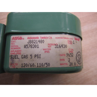 Asco JB821480 Coil Assembly Only - Used