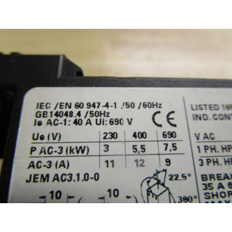 Siemens 3RT1024-1B Motor Contactor - New No Box