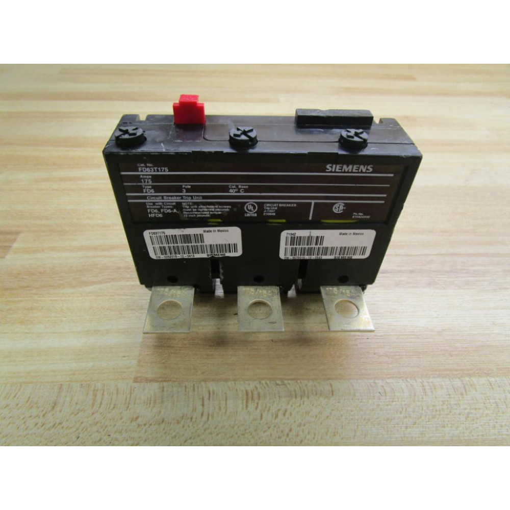 Siemens FD63T175 Circuit Breaker - Used